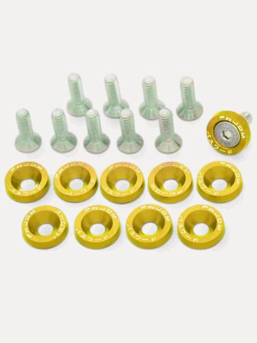 Изображение товара Шайбы с болтами «Password JDM» (M6*20 мм, 10 шт, жёлтые) belais #6711