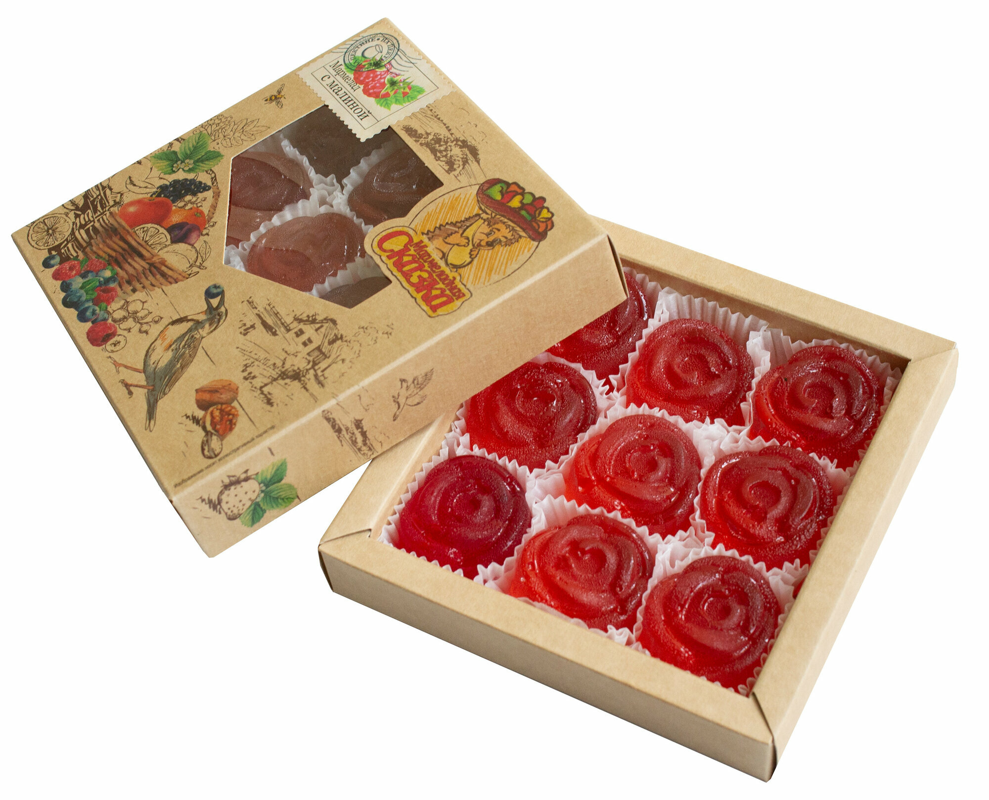 Мармелад натуральный "Мармеладная сказка" 300 грамм, вкус Малина — фото 1