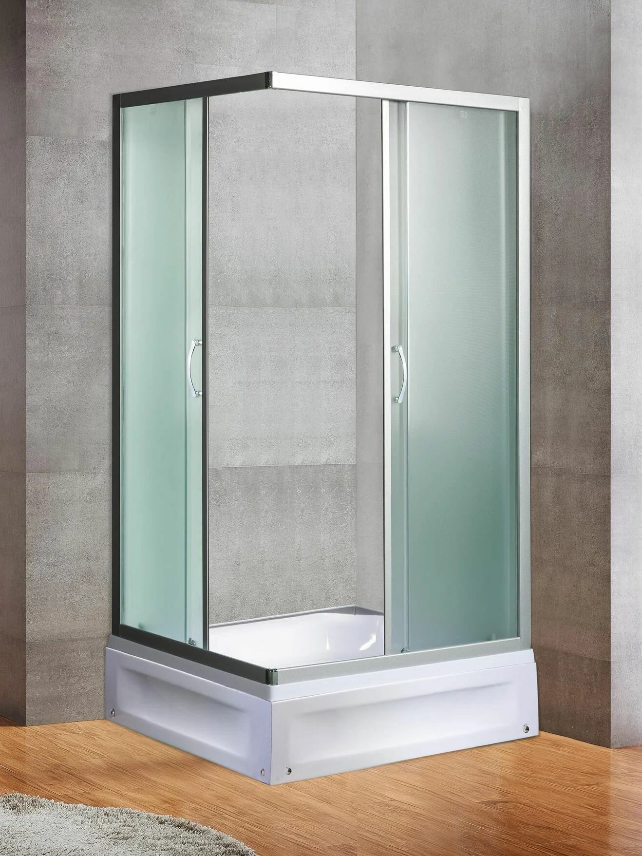 Душевой уголок MORAVA XL 90/70/24 MT с подоном, матовое стекло, увеличенная высота