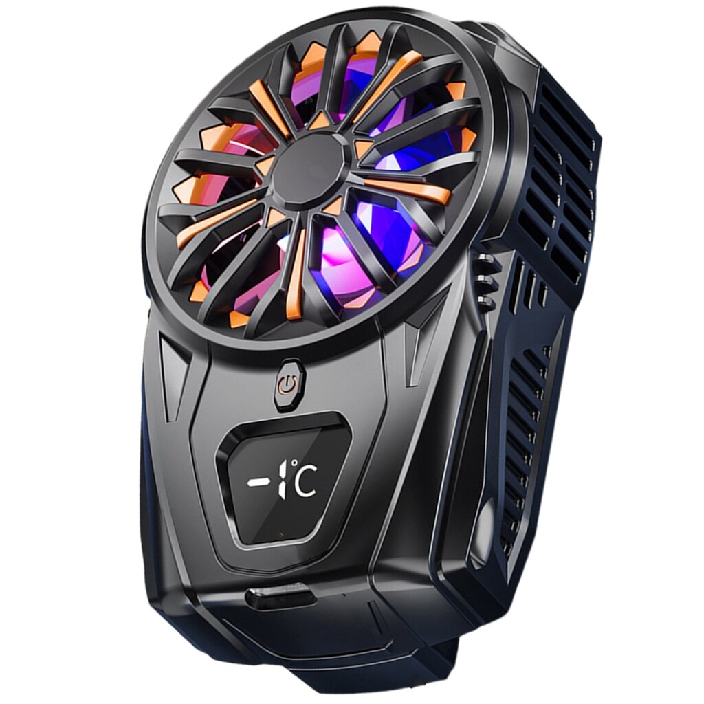 Portable Semiconductor Mobile Phone Coolers Back Clip Fast Cool Down With LED Display And Colorful Lights Fit for Gaming