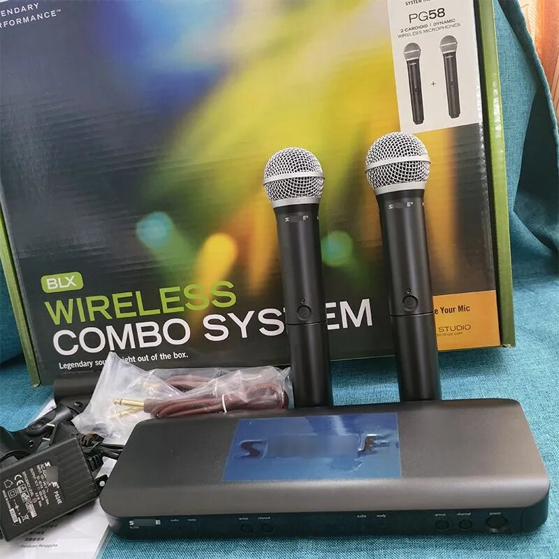 Беспроводные микрофоны SHURE BLX288 PG 58 — фото 1