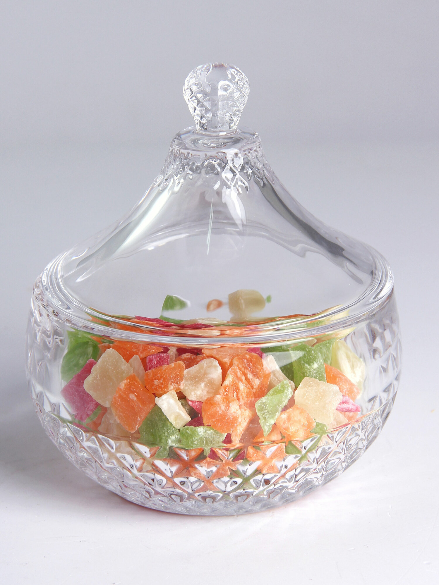 Сахарница Конфетница Ника 290 мл прозрачная — фото 1