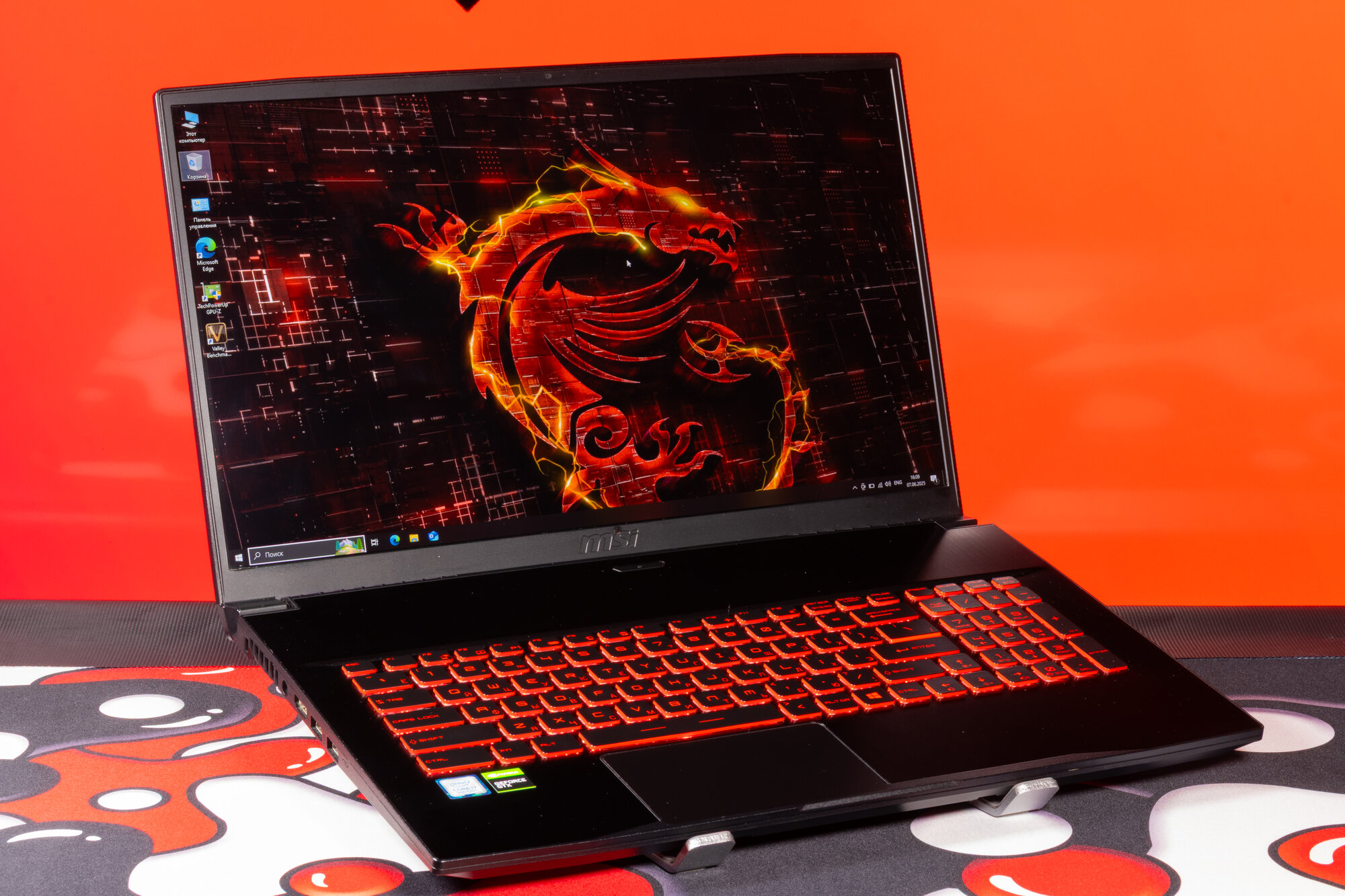 Ноутбук игровой MSI Thin GF75 17.3 Full-HD 144 Гц, i7-9750H, RAM 16ГБ, GTX 1650 Ti, 512ГБ SSD, Windows 10 — фото 1