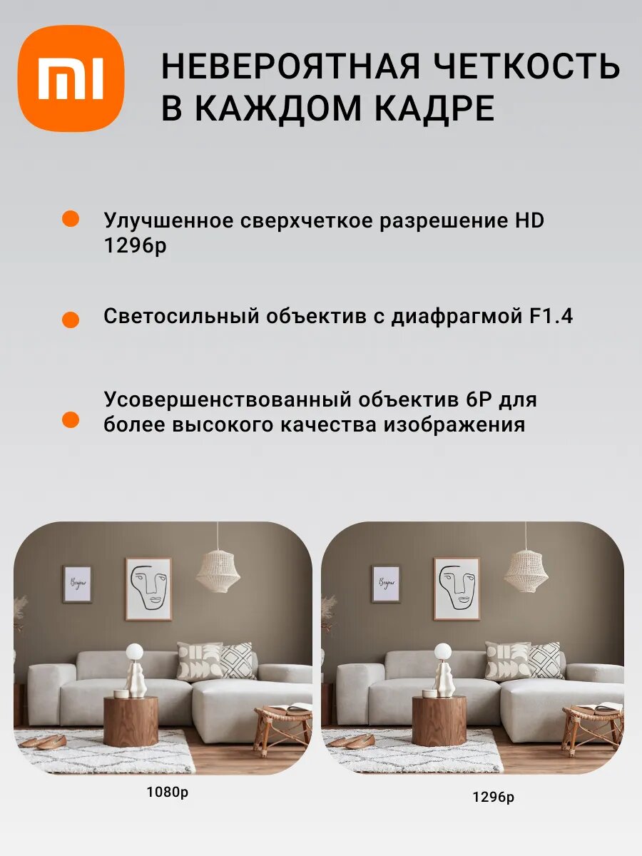 Поворотная IP-Камера видеонаблюдения Xiaomi Smart Camera C300 — фото 1