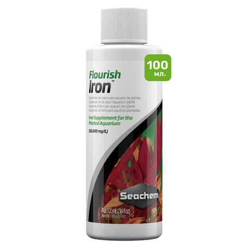 Добавка железа Seachem Flourish iron, 100мл, 5мл. на 200л.