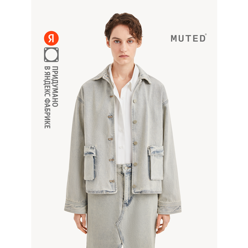 фото Куртка джинсовая muted, размер s, бежевый