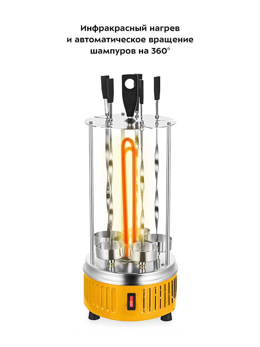 Изображение Электрошашлычница Kitfort КТ-1408