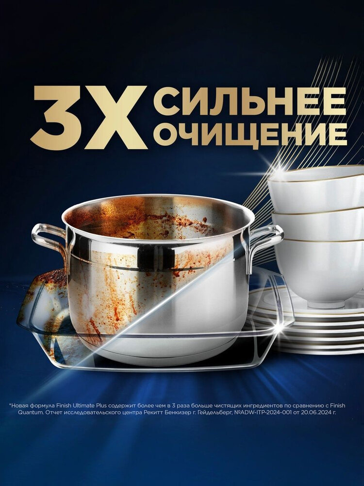 Капсулы для посудомоечных машин Finish Ultimate PLUS, 54 шт, таблетки Финиш для посудомойки — фото 1