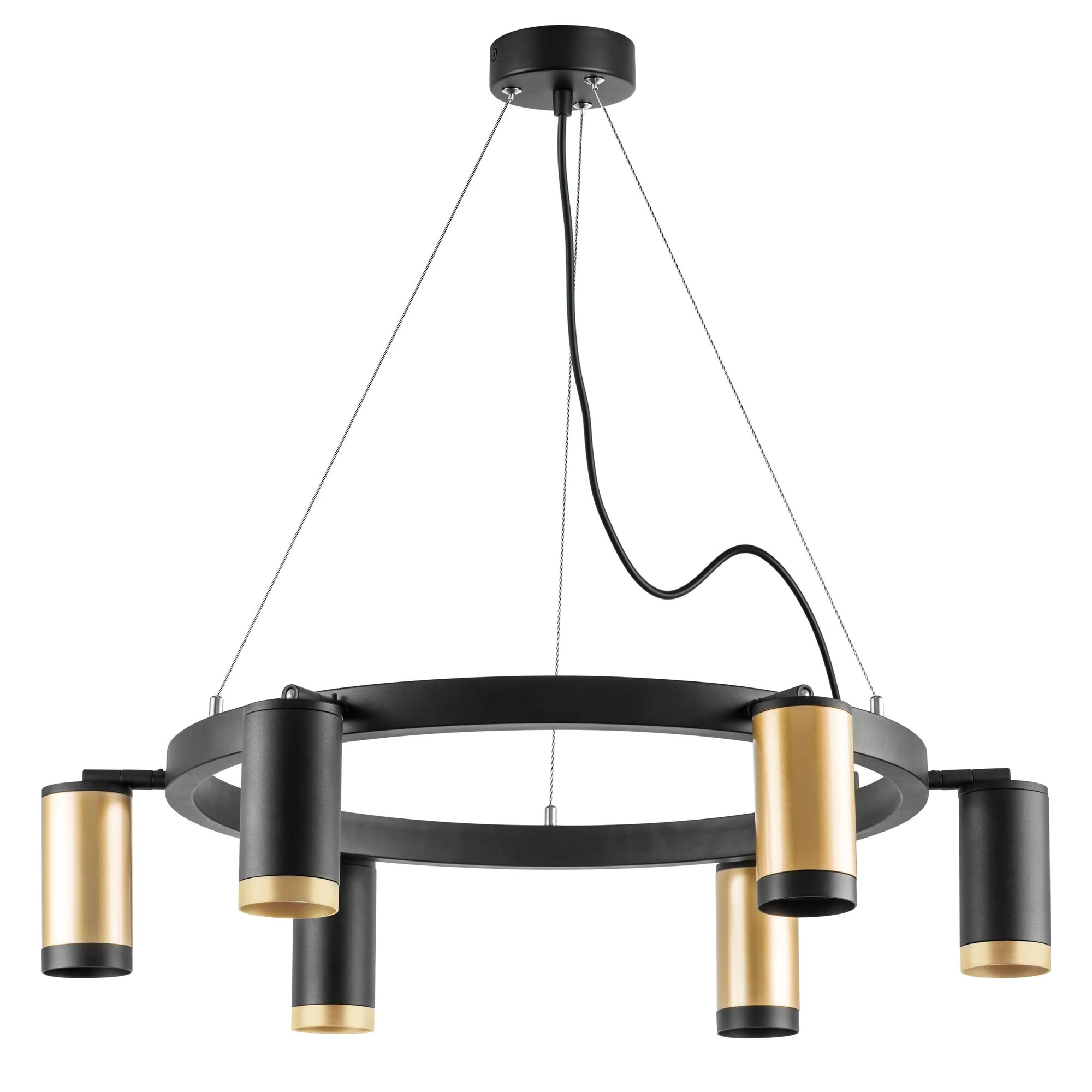 Подвесная люстра LightStar Rullo LR01640337370_LS, GU10, 300 Вт, металл, черный