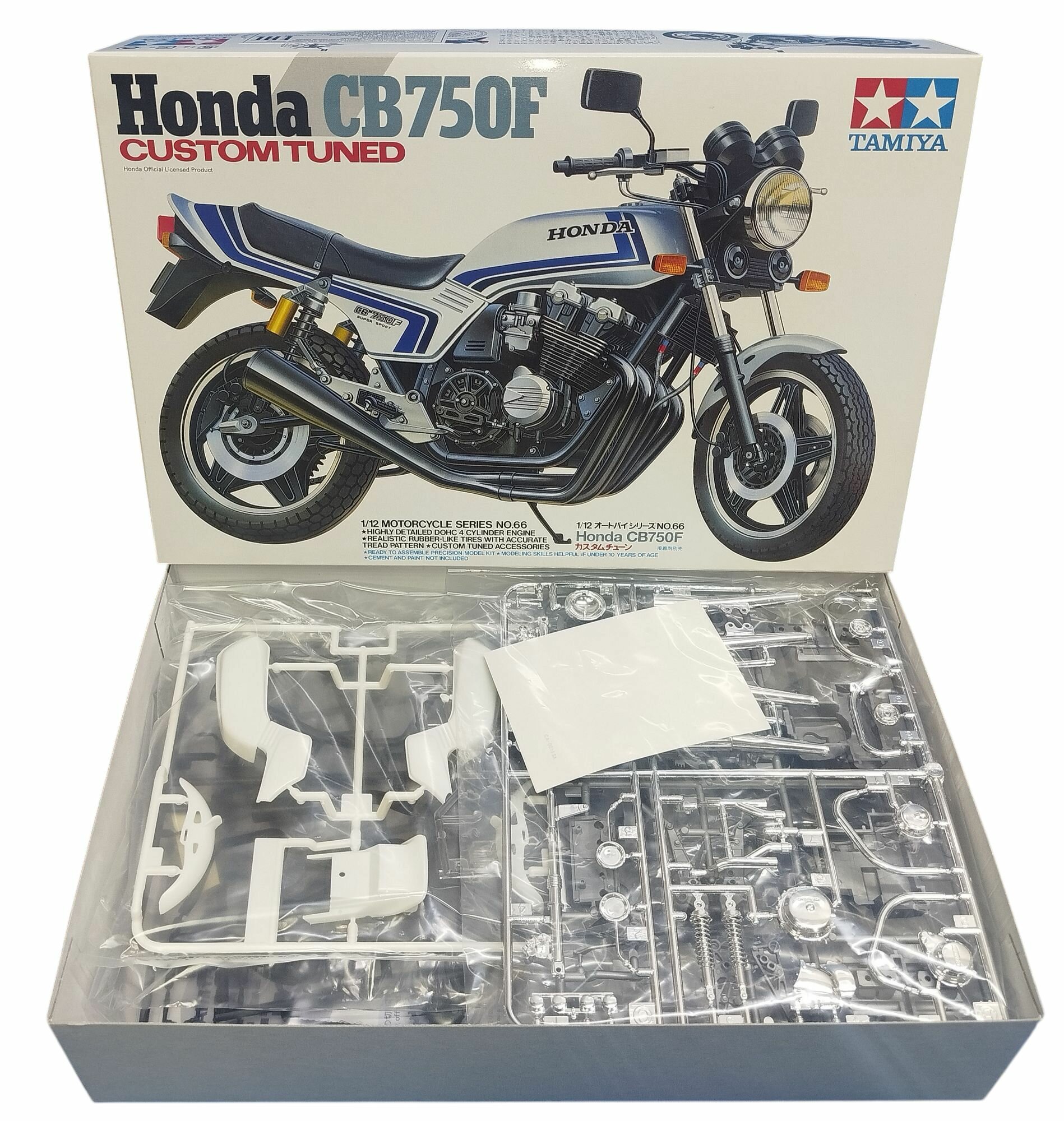 14066 TAMIYA Мотоцикл Honda CB750F "Custom Tuned" (1:12), Модель для сборки