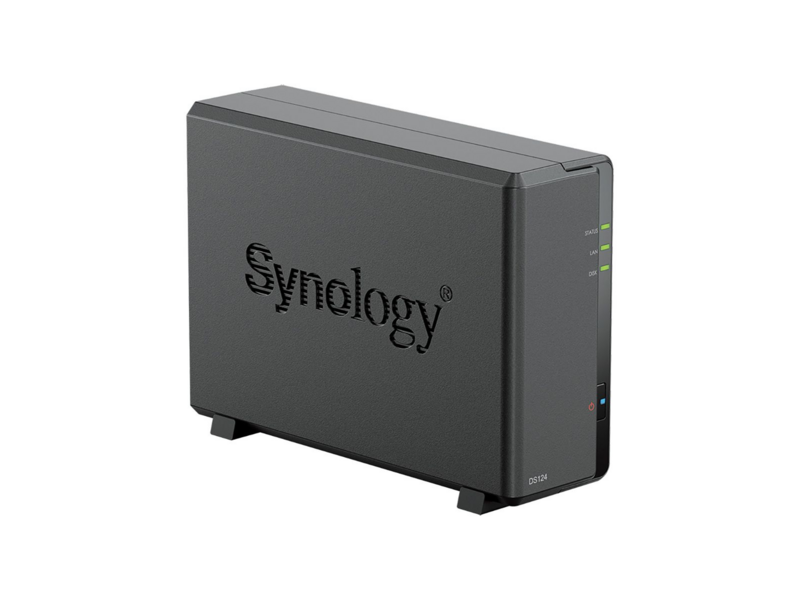 Системы хранения данных QC 1,7GhzCPU/1Gb/upto 1HDD SATA(3.5', 2.5')/2xUSB3.2/1GbE/iSCSI/2xIPcam(upto 12)/1xPS/1YW repl DS118