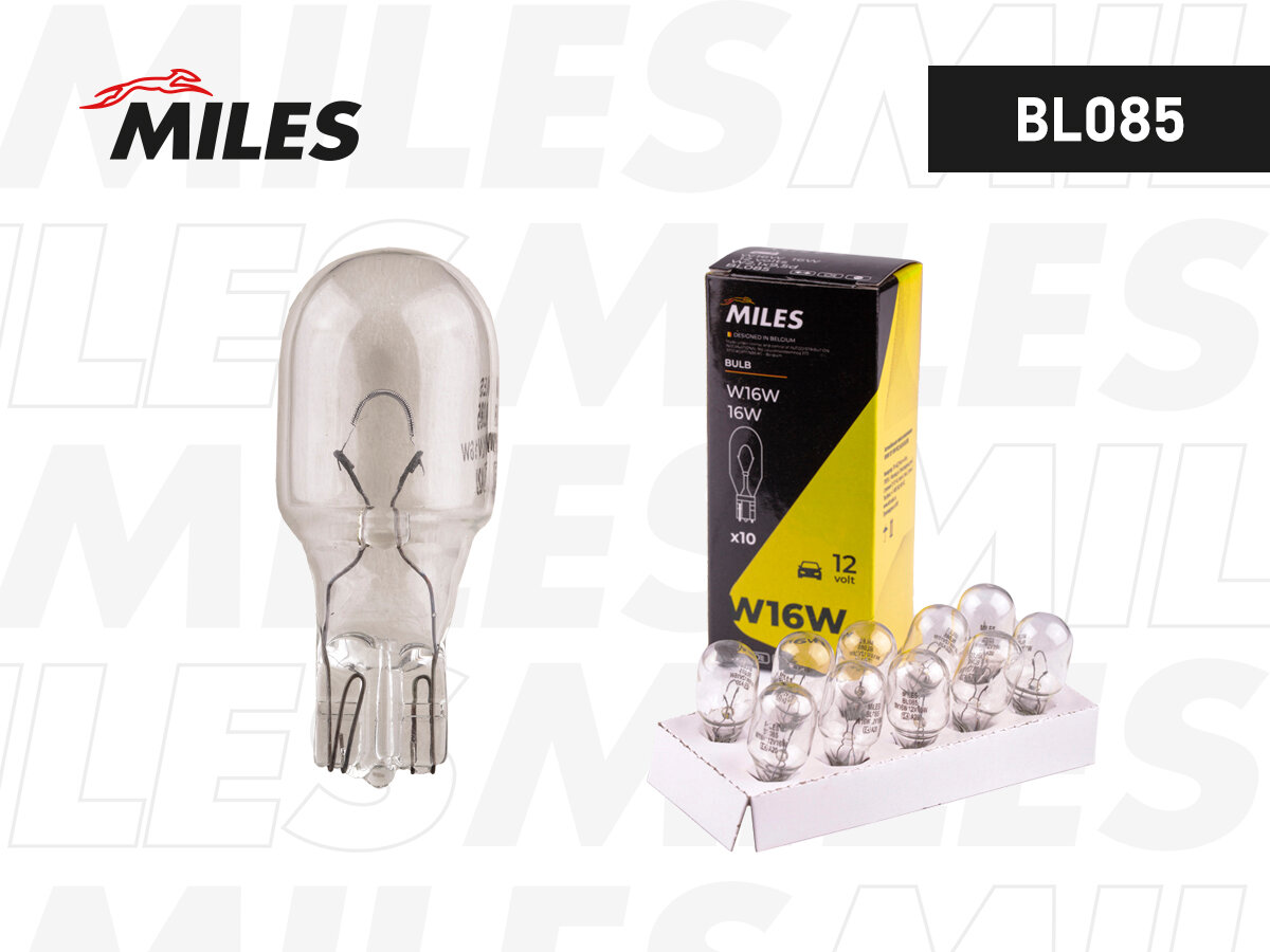 Лампа 12 В 16 Вт без цоколя MILES