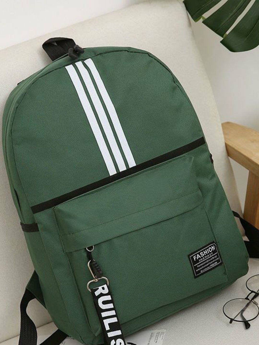Сумка  Ruilisi 1988 Fashion Backpack, фактура гладкая, зелёный