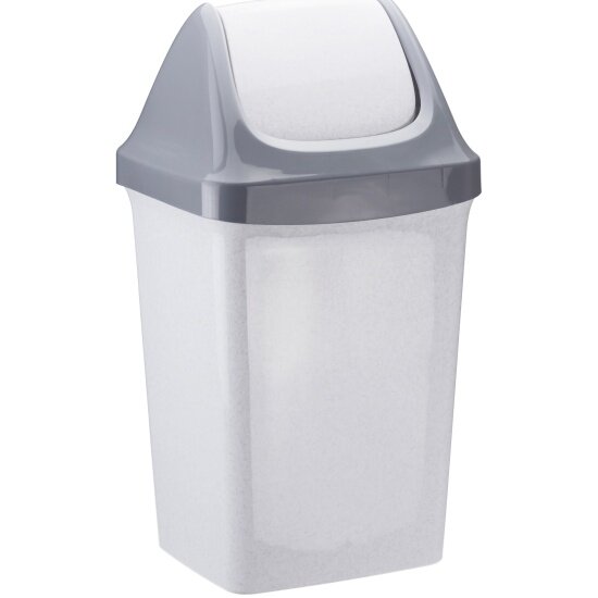 Контейнер для мусора Idea свинг 50л М 2464 Мраморный