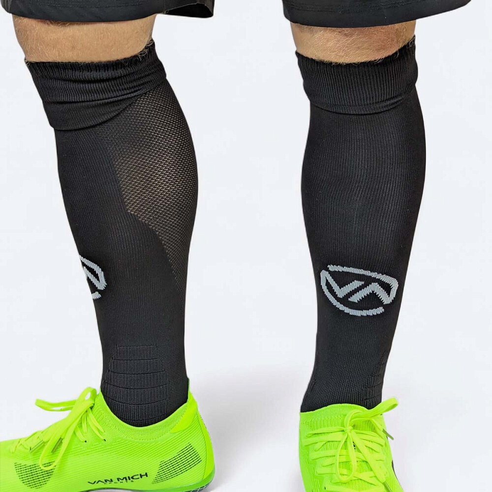 Гетры футбольные VAN MICH Football, размер 34-38, черный — фото 1