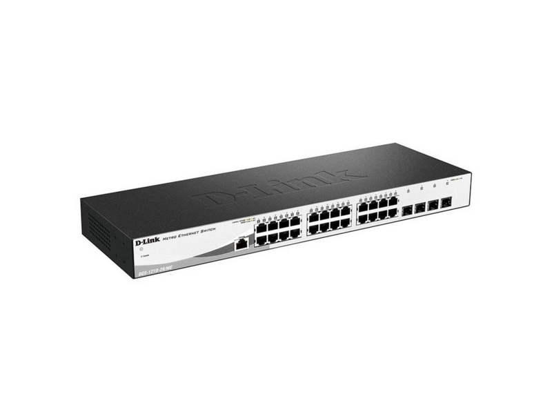 Коммутатор DGS-1210-28/ME/A2B управляемый коммутатор 2 уровня с 24 портами 10/100/1000Base-T и 4 портами 1000Base-X SFP, RTL {5} (427121) (455131)