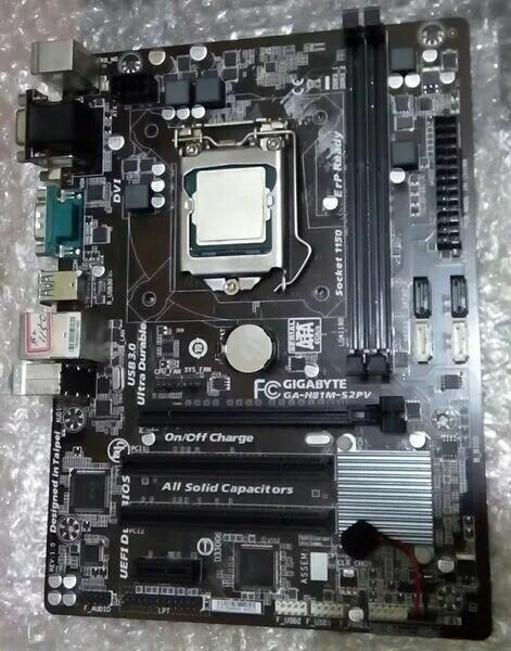 Материнская плата Socket LGA1150 GIGABYTE GA-H81M-S2PV (rev. 1.0) с эксплуатации