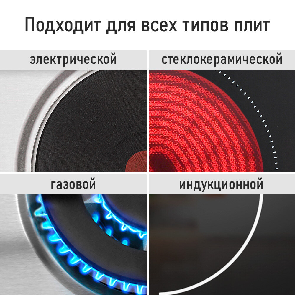 Чайник металлический со свистком MARTA MT-3015 черный графит — фото 1