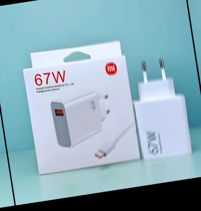 Быстрое зарядное устройство 67W+ USB Type-C кабель в комплекте — фото 1