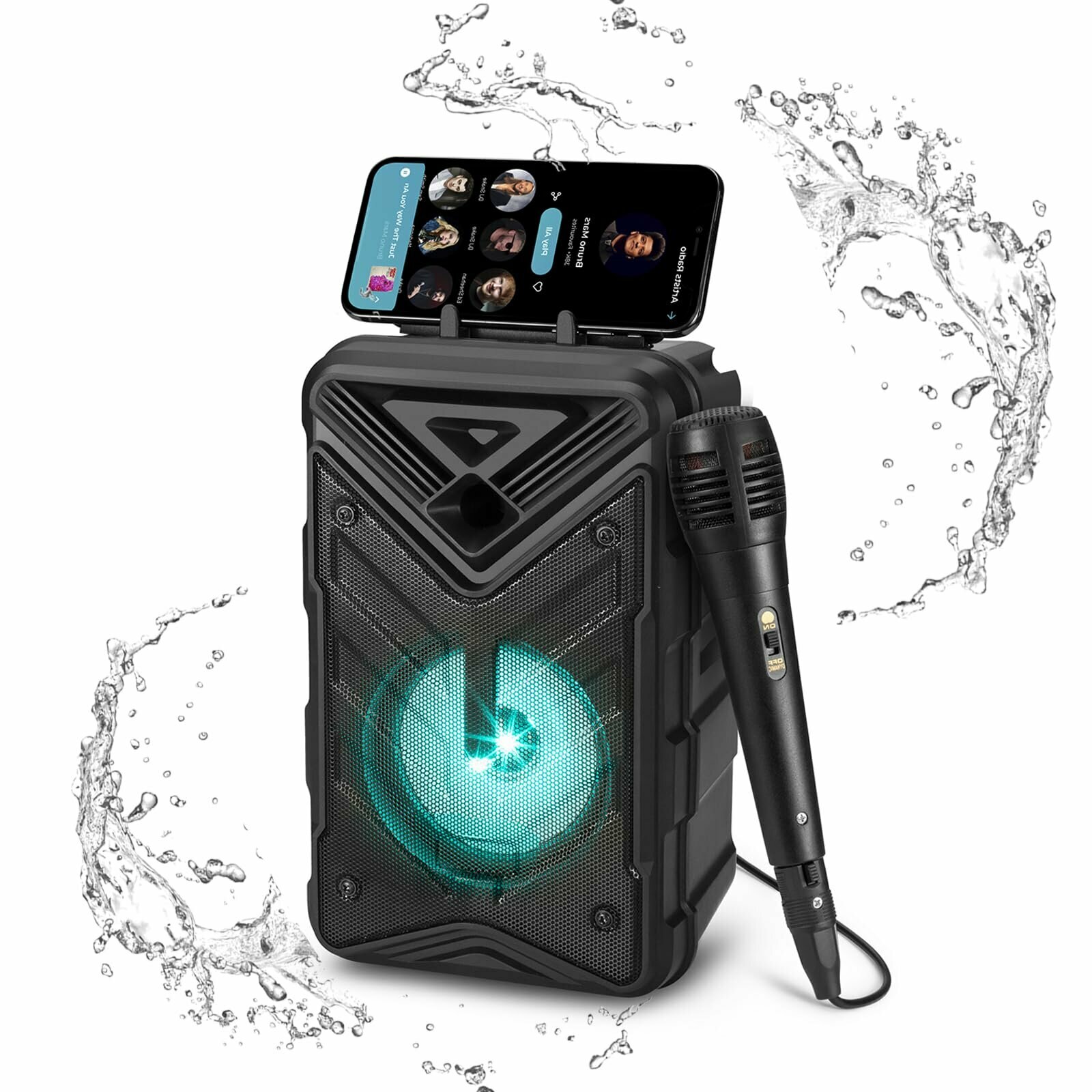Колонка для караоке Bluetooth Soonbox S6 / S7 + микрофон — фото 1