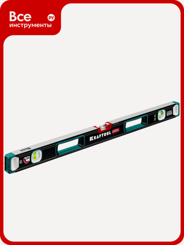 Изображение товара Сверхпрочный уровень KRAFTOOL A-RATE Control с зеркальным глазком, 800 мм 34986-80, удобные