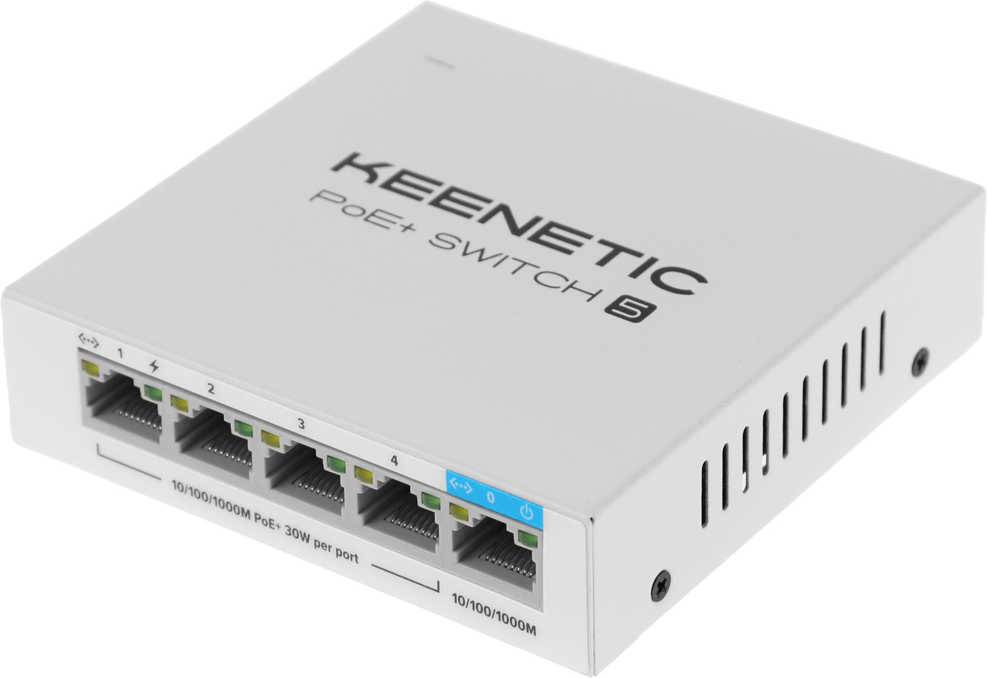 Коммутатор неуправляемый Keenetic KN-4610, цвет белый, 5 портов