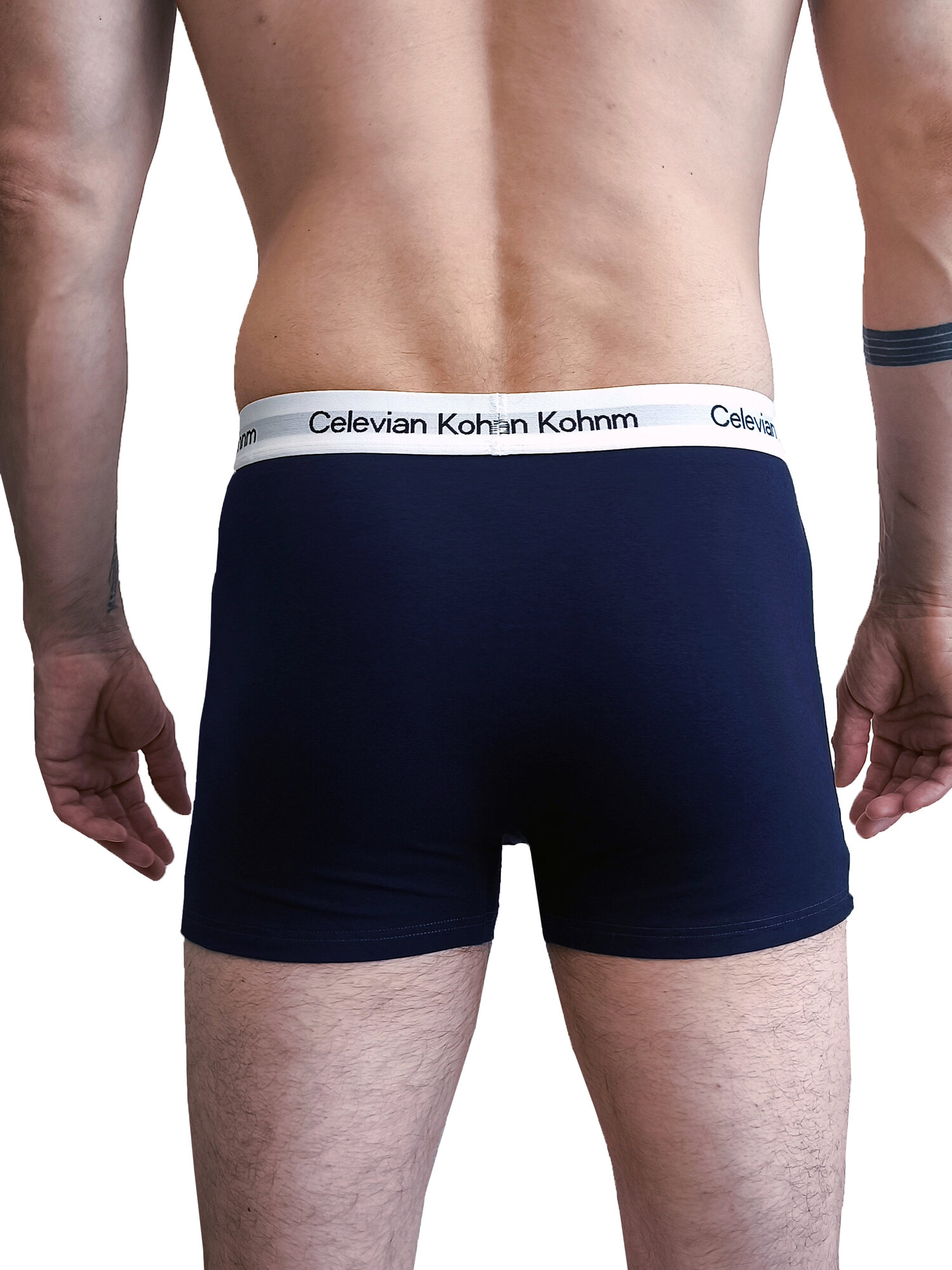 Трусы Celvian Kohnm для мужчин, боксеры мужские,, комплект из 3 шт., размер 4XL, серый/синий/черный — фото 1