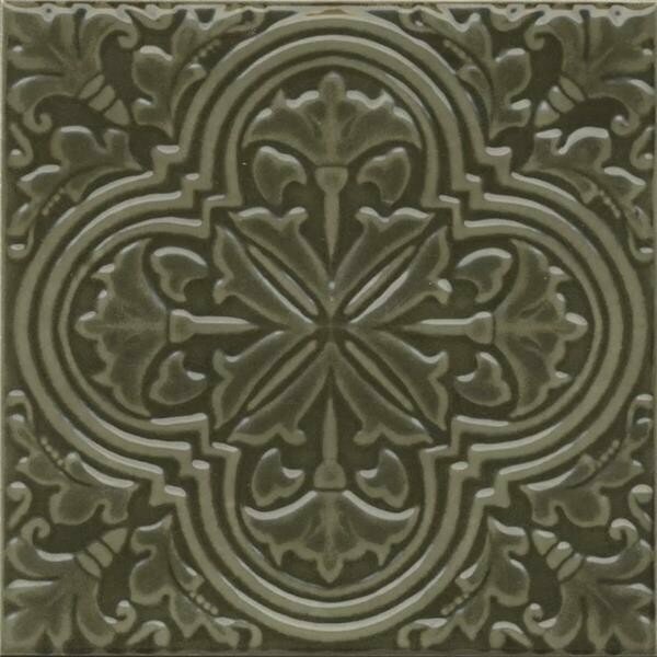 Декор керамический Kerama Marazzi KMD3STA002BN Фес зелёный глянцевый 15x15x0.77 см (цена за 1 штуку)