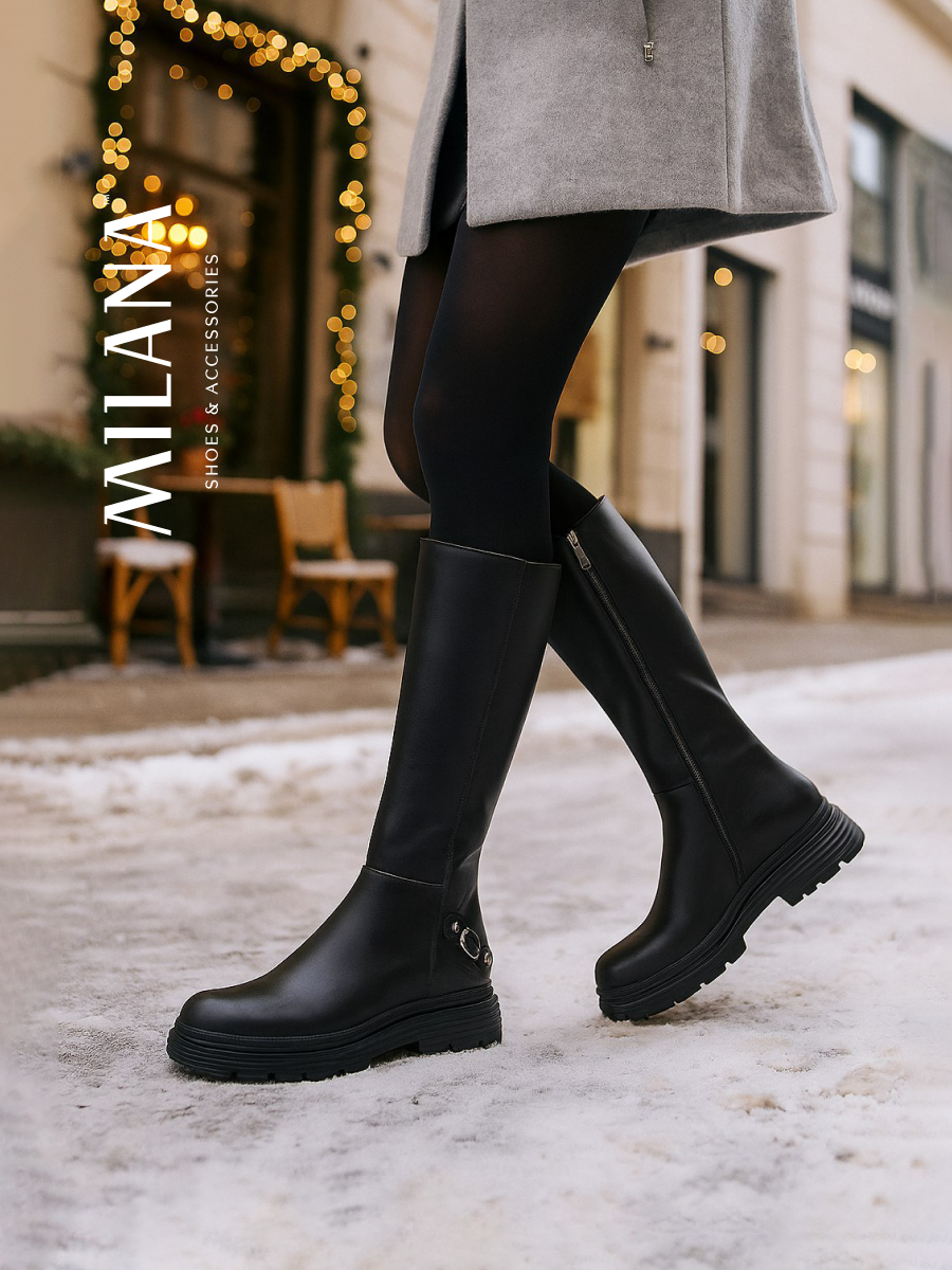 Сапоги Milana, размер 40, черный