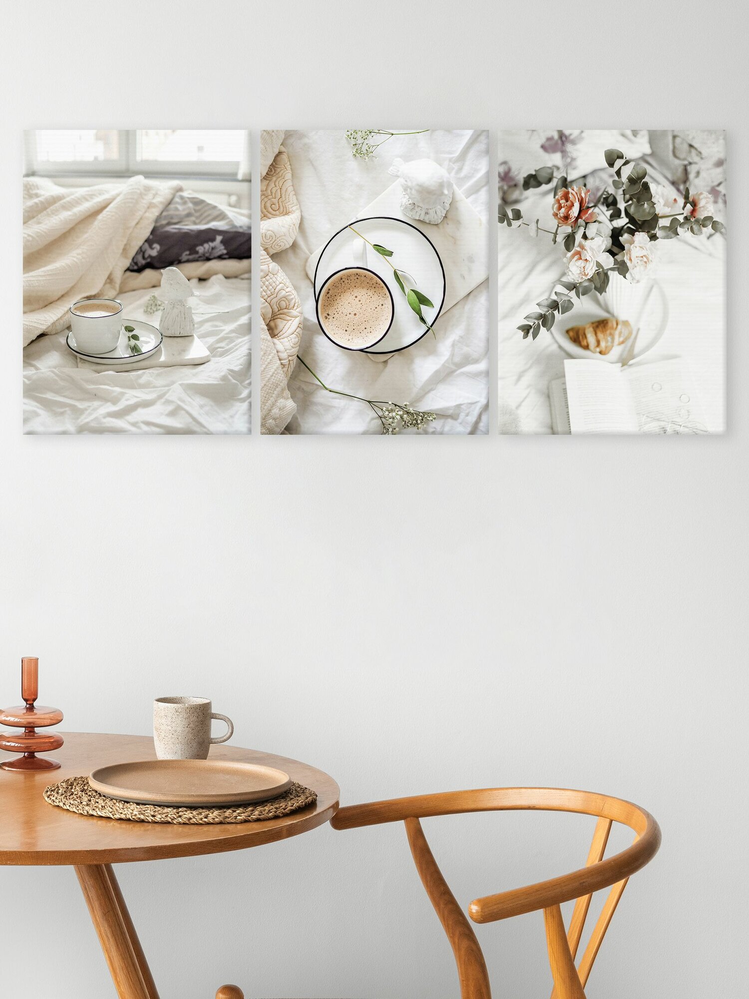 Модульная картина на стену для кухни Завтрак 40х90см