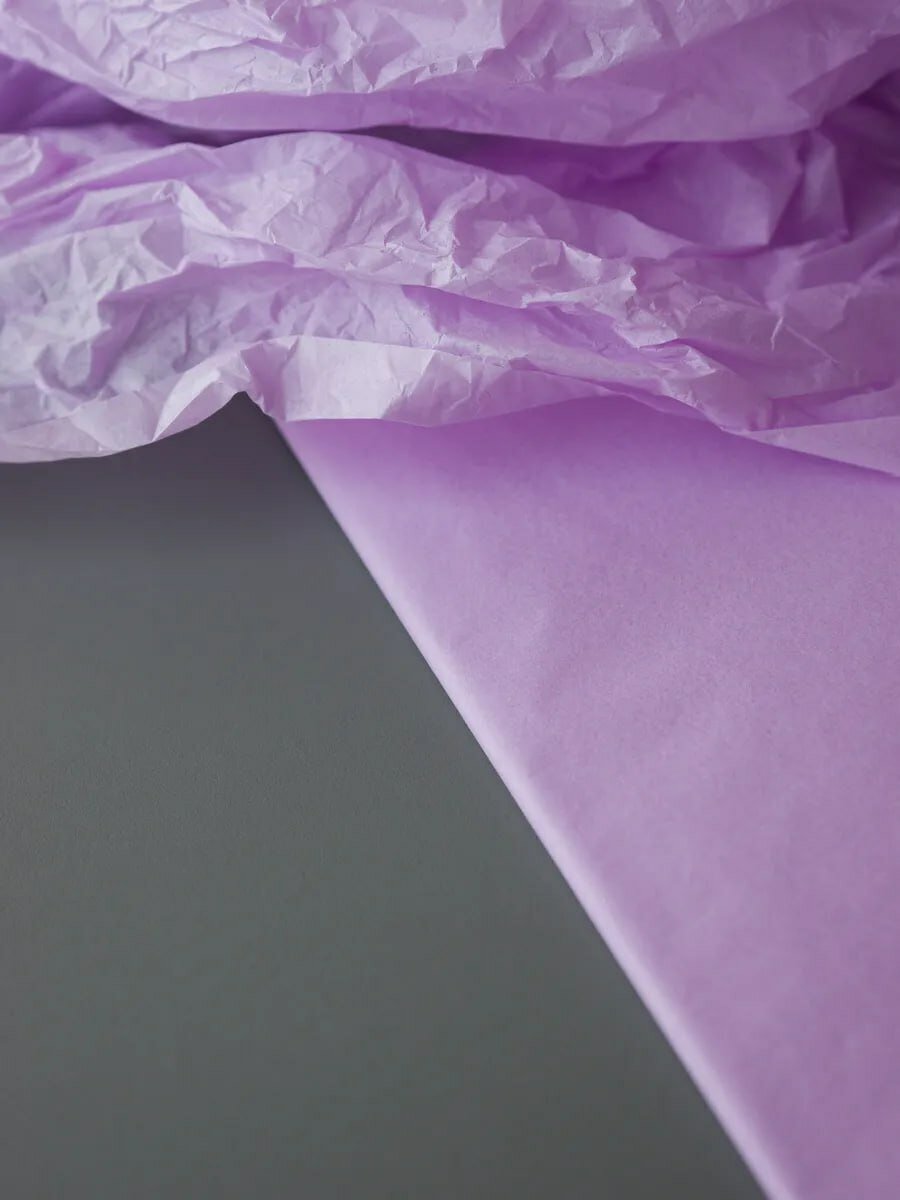 Бумага для упаковки "Тишью", цвет лаванда, 5 листов, 50x66 см — фото 1