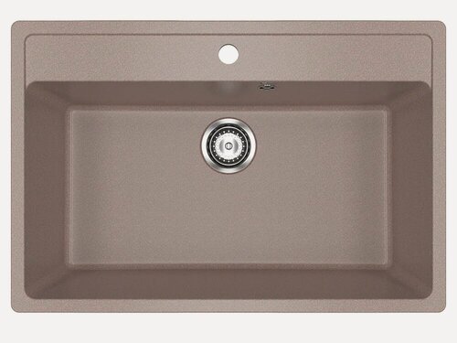Изображение товара Мойка кухонная Ulgran U-600 -307 прямоугольная, 51x76, коричневая, матовая, российская