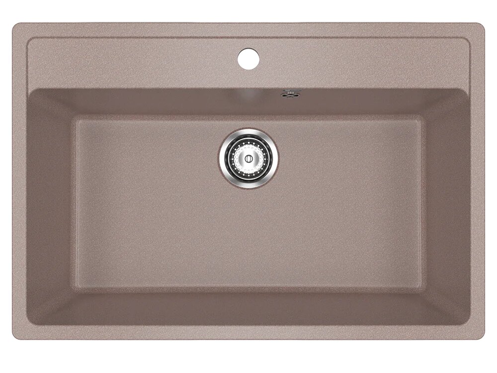 Мойка кухонная Ulgran U-600 -307 прямоугольная 51x76 коричневая матовая российская