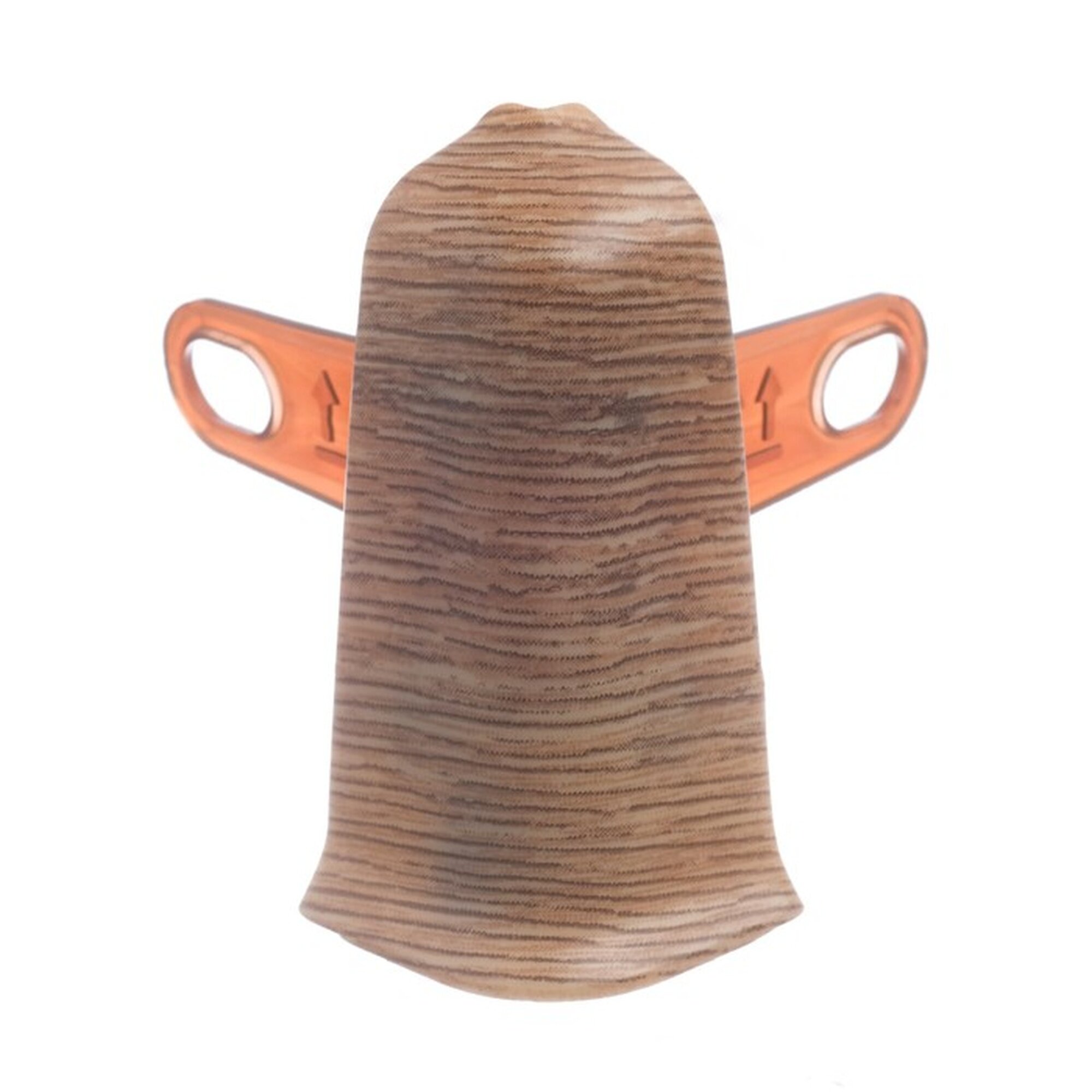 Угол наружный (внешний) с крепежом для плинтуса 55мм "Деконика", 211 Дуб рустик 9280331