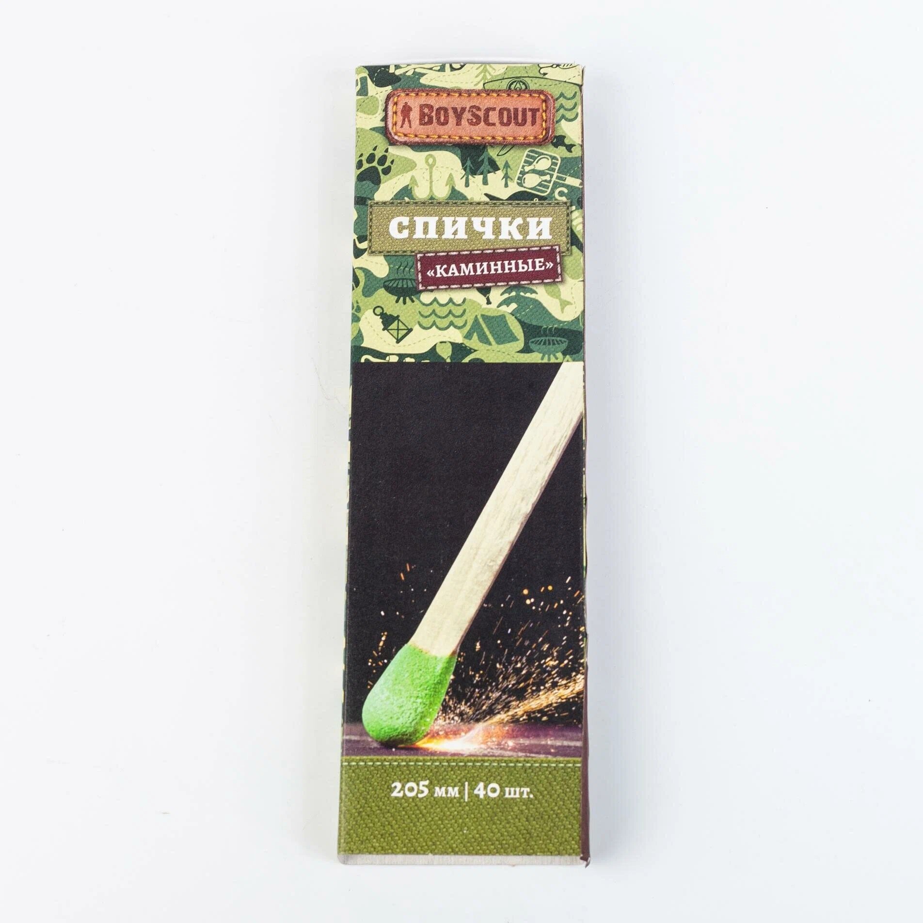 Спички каминные 205мм 40шт. BOYSCOUT подходят для всех каминов