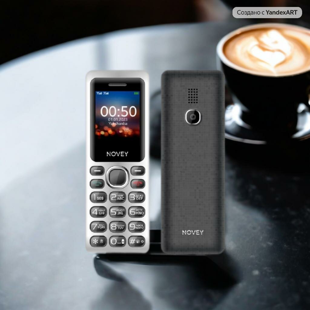 Мобильный телефон NOVEY M050 Gray, серый - кнопочный телефон