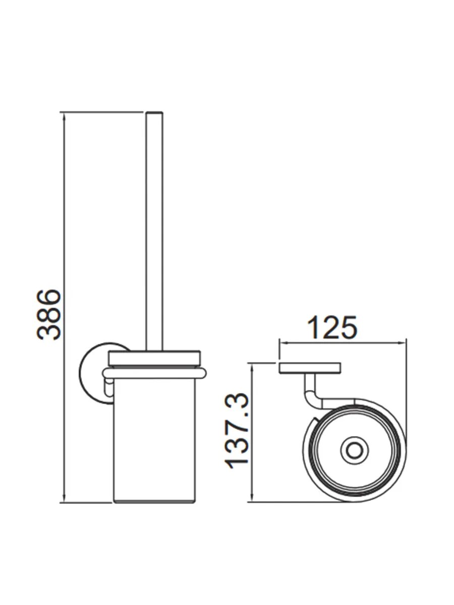 Ершик настенный GAPPO G30710-3 — фото 1