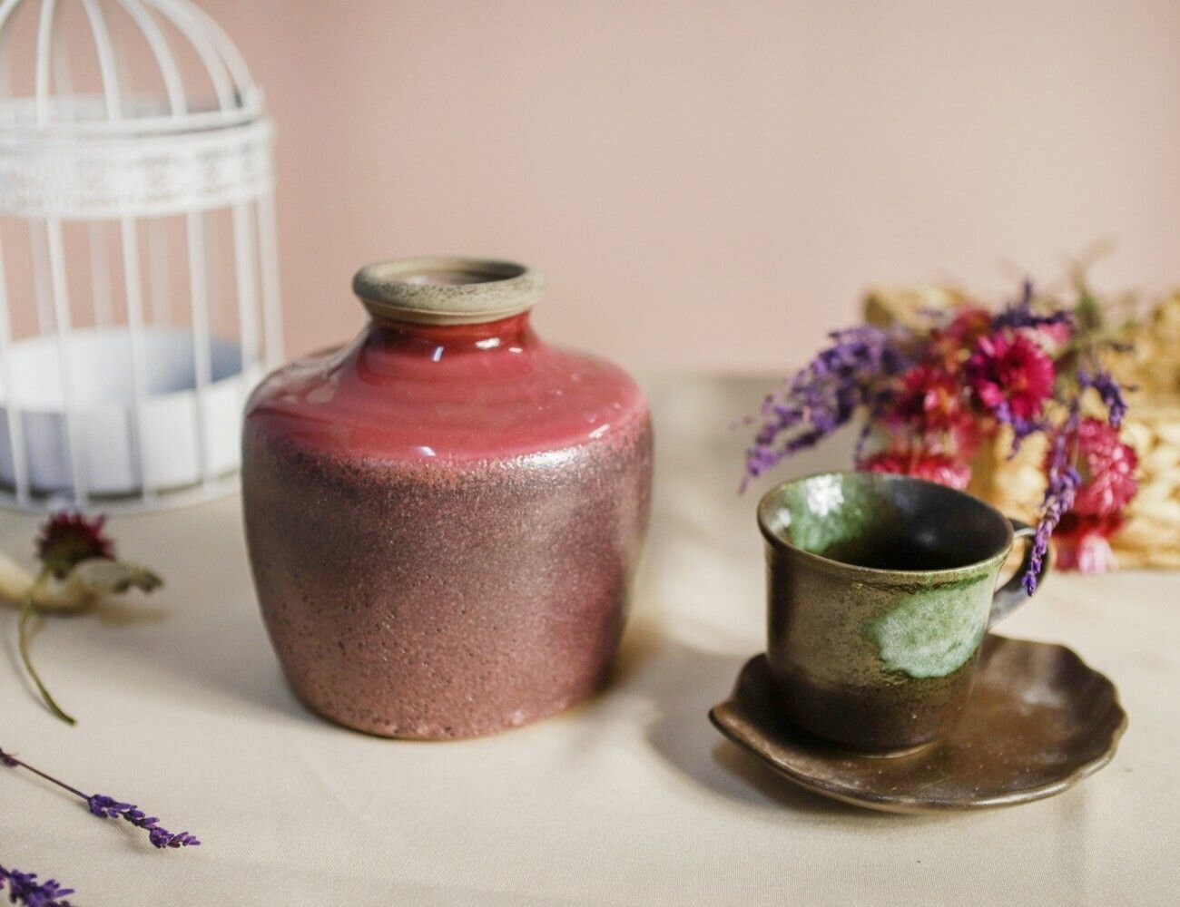 Вазочка аудри керамика 14 см Edelman 1022711