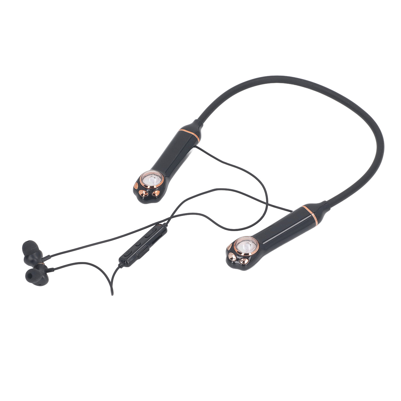 Neckband наушники с RGB подсветкой, легкая зарядка USB C, Bluetooth 5.3, стерео, для занятий спортом