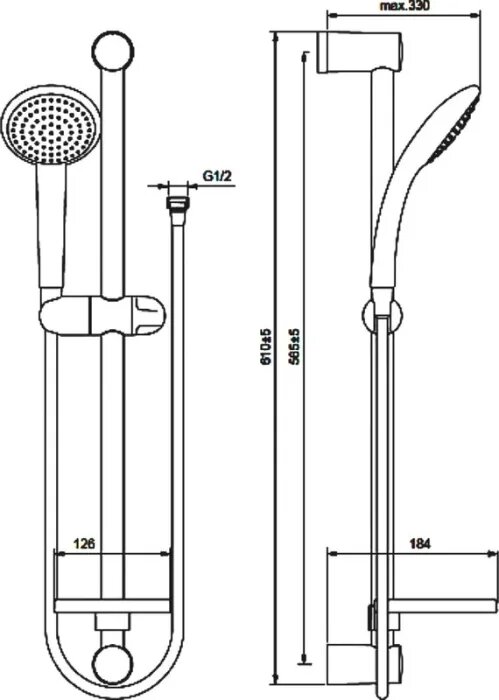 Душевой гарнитур Vidima ВидимаФреш S1 BA207AA