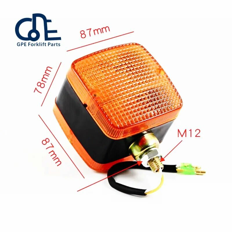 Запчасти для вилочных погрузчиков 12 В-24 В передняя мигалка лампа указателя поворота 37B-1EH-2010 37B1EH2010 запасные части для вилочных погрузчиков