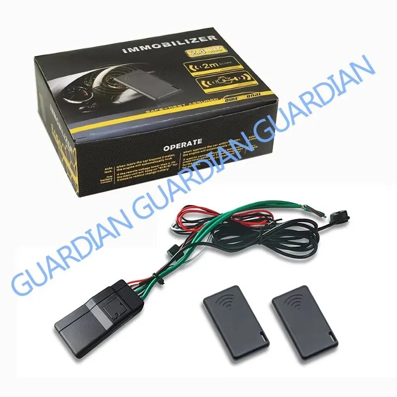 GA-16 иммобилайзер 24G беспроводной Противоугонный замок двигателя Автомобильная сигнализация интеллектуальное устройство отключения цепи Смарт RFID ключ