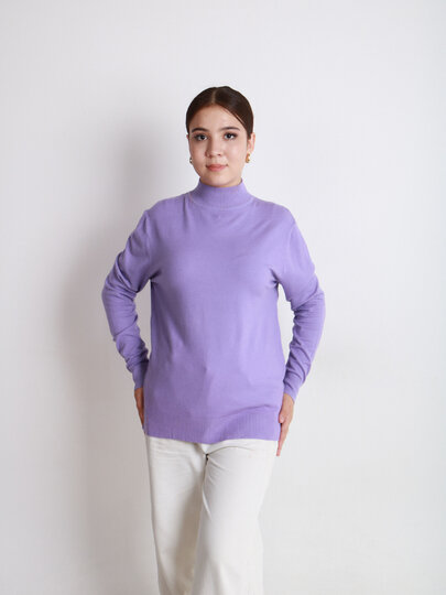 Водолазка , размер OneSize, лавандовый — фото 1