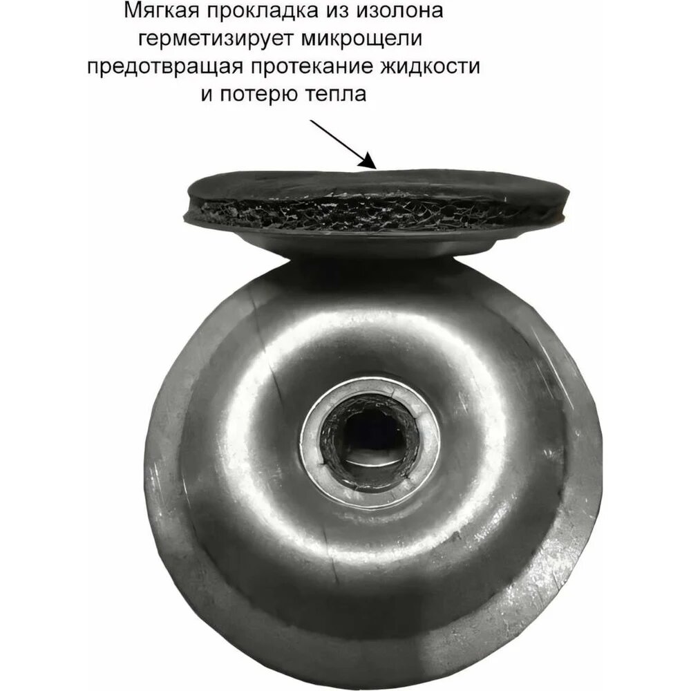 Термошайба Конструкция Нова цинк, D30, 100 шт. 2947539, для крепления сотового поликарбоната несущим направляющим служит — фото 1