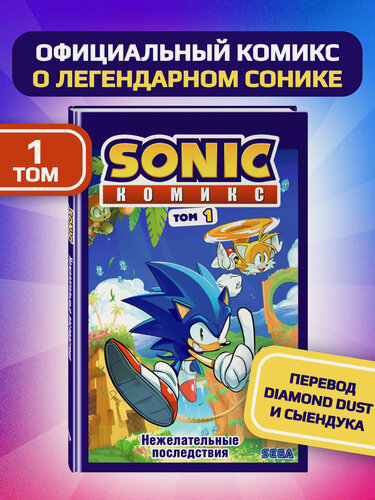 Изображение товара Флинн Й. Sonic. Нежелательные последствия. Комикс. Том 1 (перевод от Diamond Dust и Сыендука)