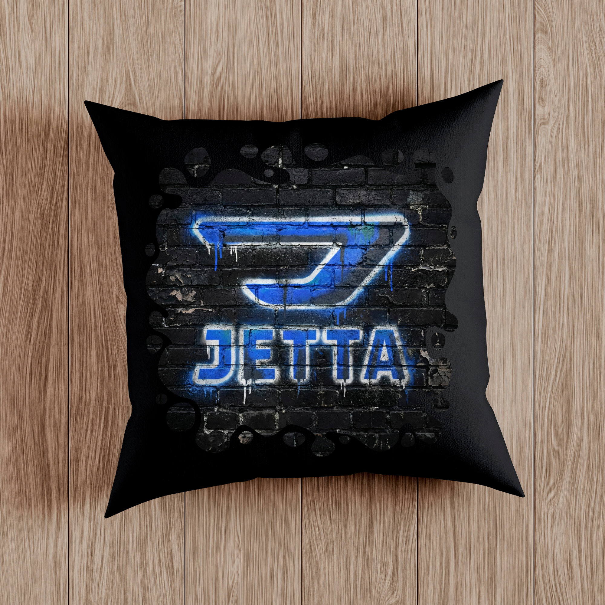 Подушка декоративная с логотипом Chery, Haval, Jetour, BYD, Zeekr. Размер 38 x 38см, съёмный чехол, синтепон.