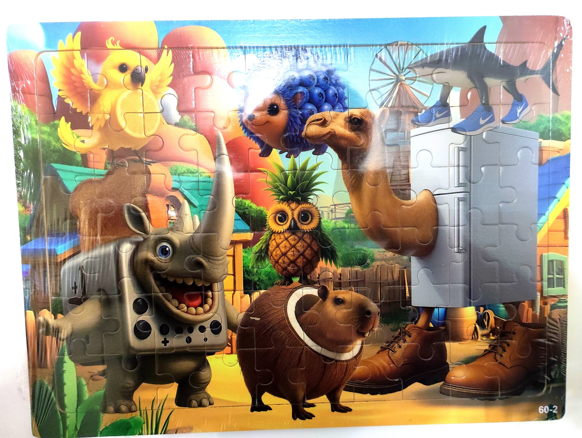 Пазлы Деревянные для детей 60 элементов Tralaleyla — фото 1