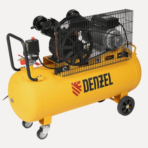 Изображение товара Компрессор DENZEL BCV2200/100 (58110) желтый, 100 л, 2.2 кВт