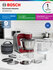 Bosch Кухонный комбайн MUM5X720, 1000 Вт, 3.9 л, 7 насадок, 7 скоростей, импульс...