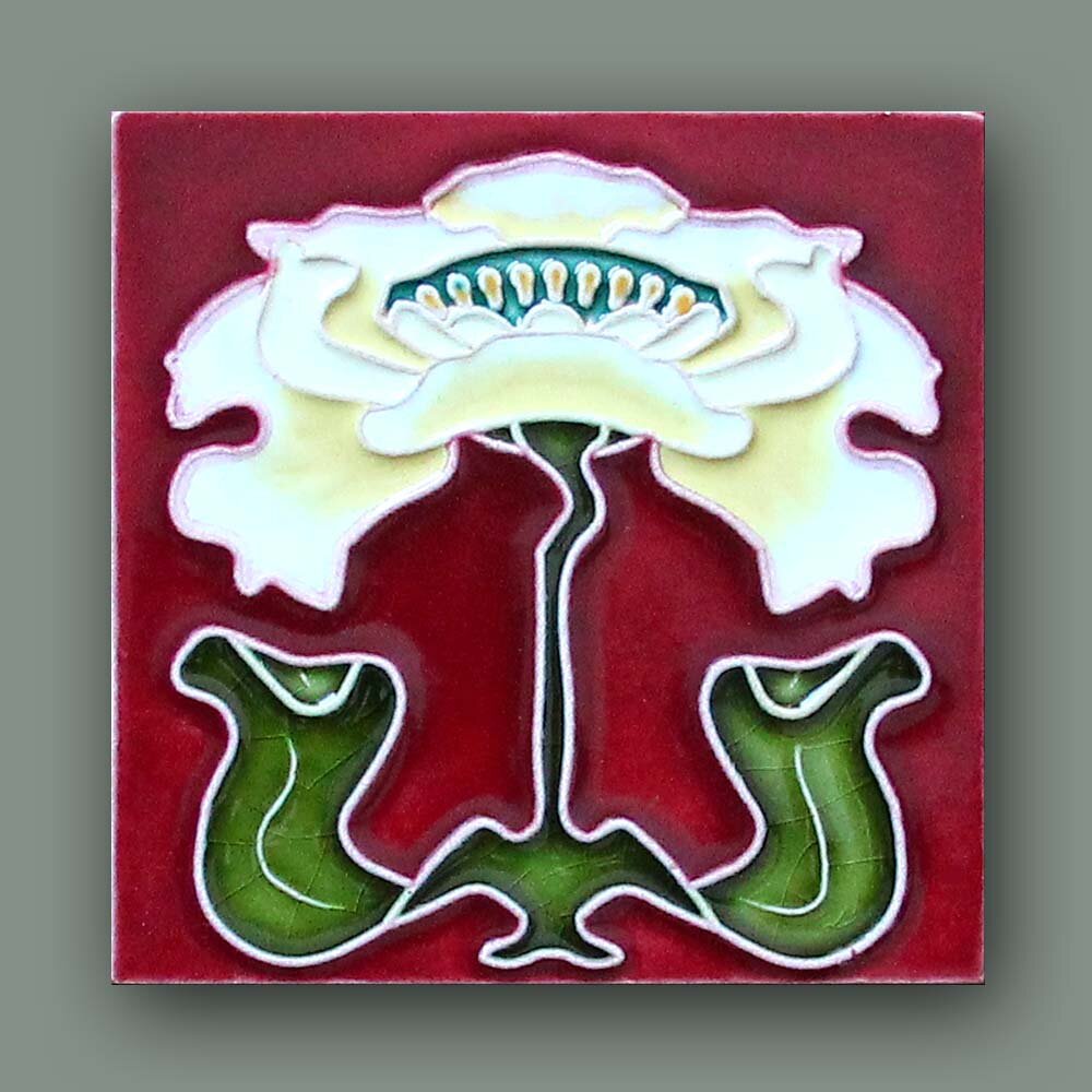 Керамическая декоративная плитка Анемона